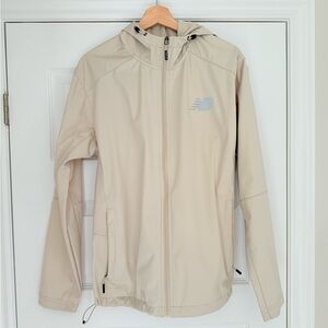 New Balance Beige Lightweight Hooded Jacket